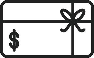 Gift Card icon image. Suitable for mobile apps, web apps and print media. vector