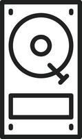 Hard Drive icon image. Suitable for mobile apps, web apps and print media. vector