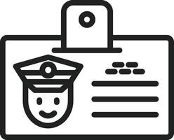 License icon image. Suitable for mobile apps, web apps and print media. vector