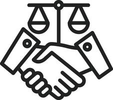 Law icon image. Suitable for mobile apps, web apps and print media. vector
