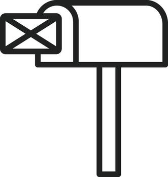 Mailbox icon image. Suitable for mobile apps, web apps and print media. vector