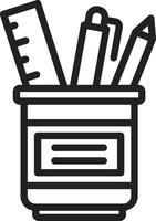 lápiz caso icono imagen. adecuado para móvil aplicaciones, web aplicaciones y impresión medios de comunicación. vector