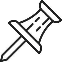 Push Pin icon image. Suitable for mobile apps, web apps and print media. vector