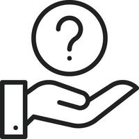 Question icon image. Suitable for mobile apps, web apps and print media. vector