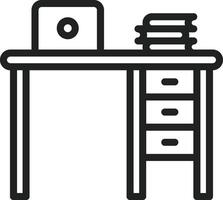 Work Table icon image. Suitable for mobile apps, web apps and print media. vector