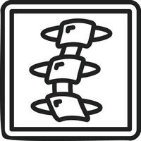 X Ray icon image. Suitable for mobile apps, web apps and print media. vector