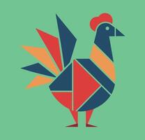 Thanksgiving graphic featuring a traditional turkey and festive banner vector