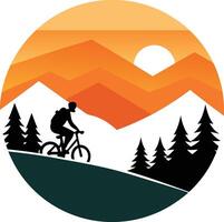 camping in the mountains logo , icon, element, and template vector
