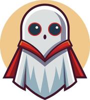 Exploring ghost art illustration design techniques for eerie visuals vector