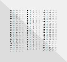 69 Camping Icons in 5 different variations for web applications and print templates vector