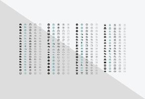 71 Automotive Icons in 5 different variations for web applications and print templates vector