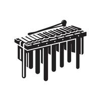 arimba Silhouette Vectors Illustration High-Quality Music Instrument Graphics