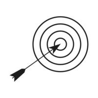 Target Icon. Target and arrow vector