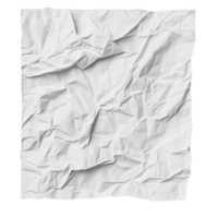 Crumpled white paper with textured folds and creases illuminated softly in natural light png
