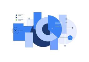 Data science and big data, Analysis,Infographic element,Digital data processing vector