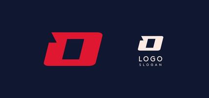 Wide bold red letter O, modern dynamic logo for business identity of technological, automotive and sports business. illustration. vector