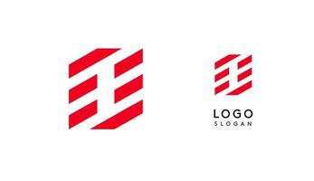 Abstract red geometric letter O with parallel lines. Stripes modern logotype concept, futuristic design for an innovative company, minimalist sporty and technological power style. illustration vector