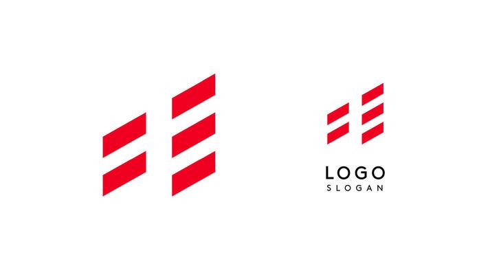 Abstract red geometric letter A with parallel lines. Stripes modern logotype concept, futuristic design for an innovative company, minimalist sporty and technological power style. illustration