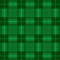 green tartan plaid texture with fine stripes pattern background vector