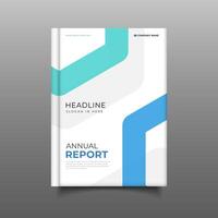 modern annual report cover book business template design vector