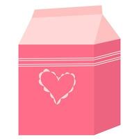 Box of milk vector