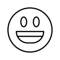 Smiling Face with Open Mouth vector