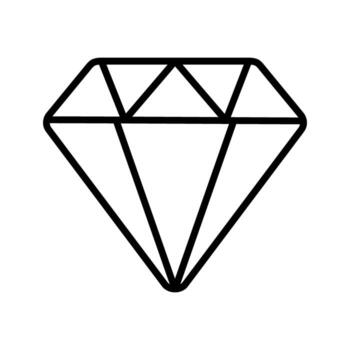 diseño de icono de diamante vector