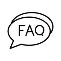 FAQ Section Icon Design vector