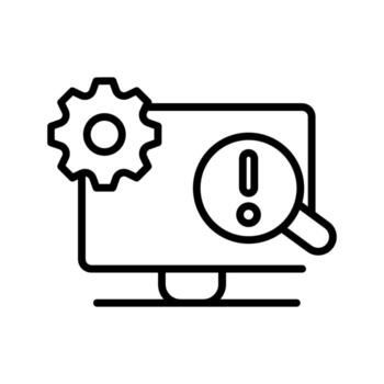 Troubleshooting Icon Design vector