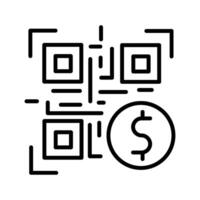 QR Code Payment Icon Design vector