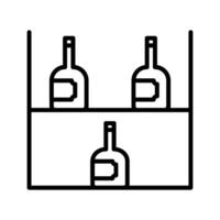 Wine Rack Icon Design vector