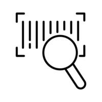 Barcode Database Icon Design vector