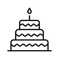 Cake Topper Icon Design vector