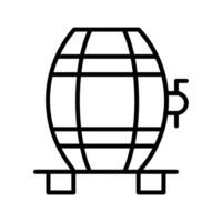 Wine Cask Icon Design vector