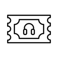 Support Ticket Icon Design vector