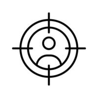 Target Audience Icon Design vector