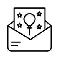 Party Invitation Icon Design vector