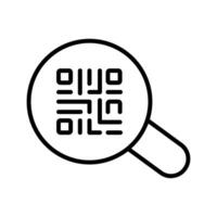 QR Code App Icon Design vector