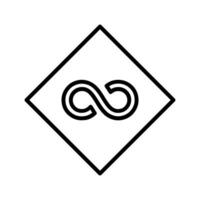 Infinity Sign Icon vector