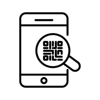 QR Code Authentication Icon Design vector