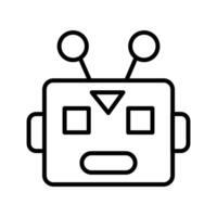Robot Face Icon Design vector
