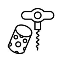 Wine Cork Icon Design vector