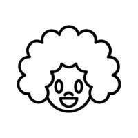 Clown Face Icon Design vector
