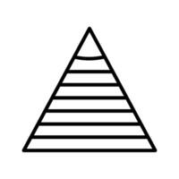 Pyramid Graph Icon vector