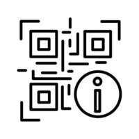 QR Code Information Icon Design vector