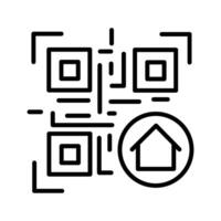 QR Code Menu Icon Design vector