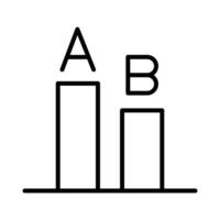 AB Testing Icon Design vector