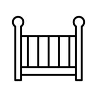 Nursery Cots Icon Design vector