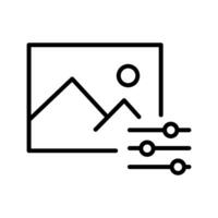 Photo Editing Tools Icon vector