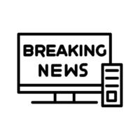 Breaking Story Icon Design vector